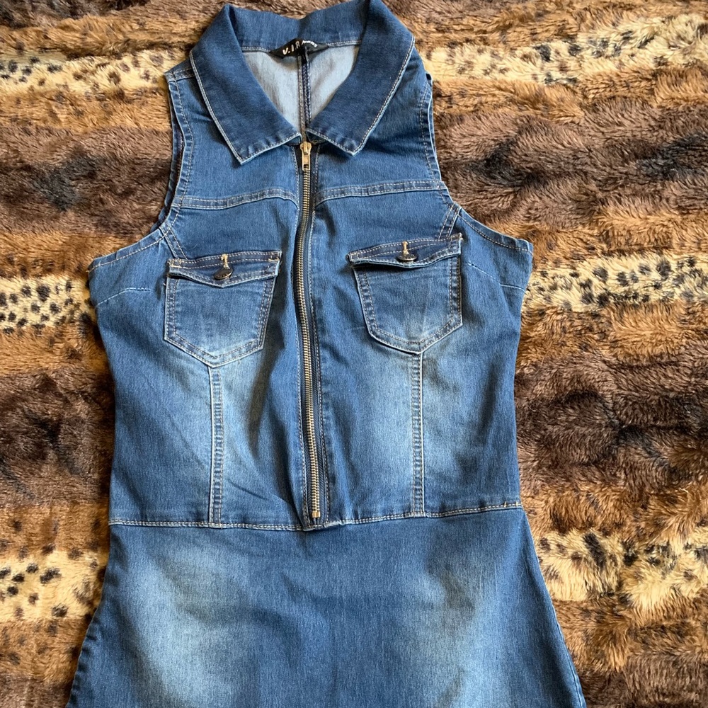 Denim bodysuit